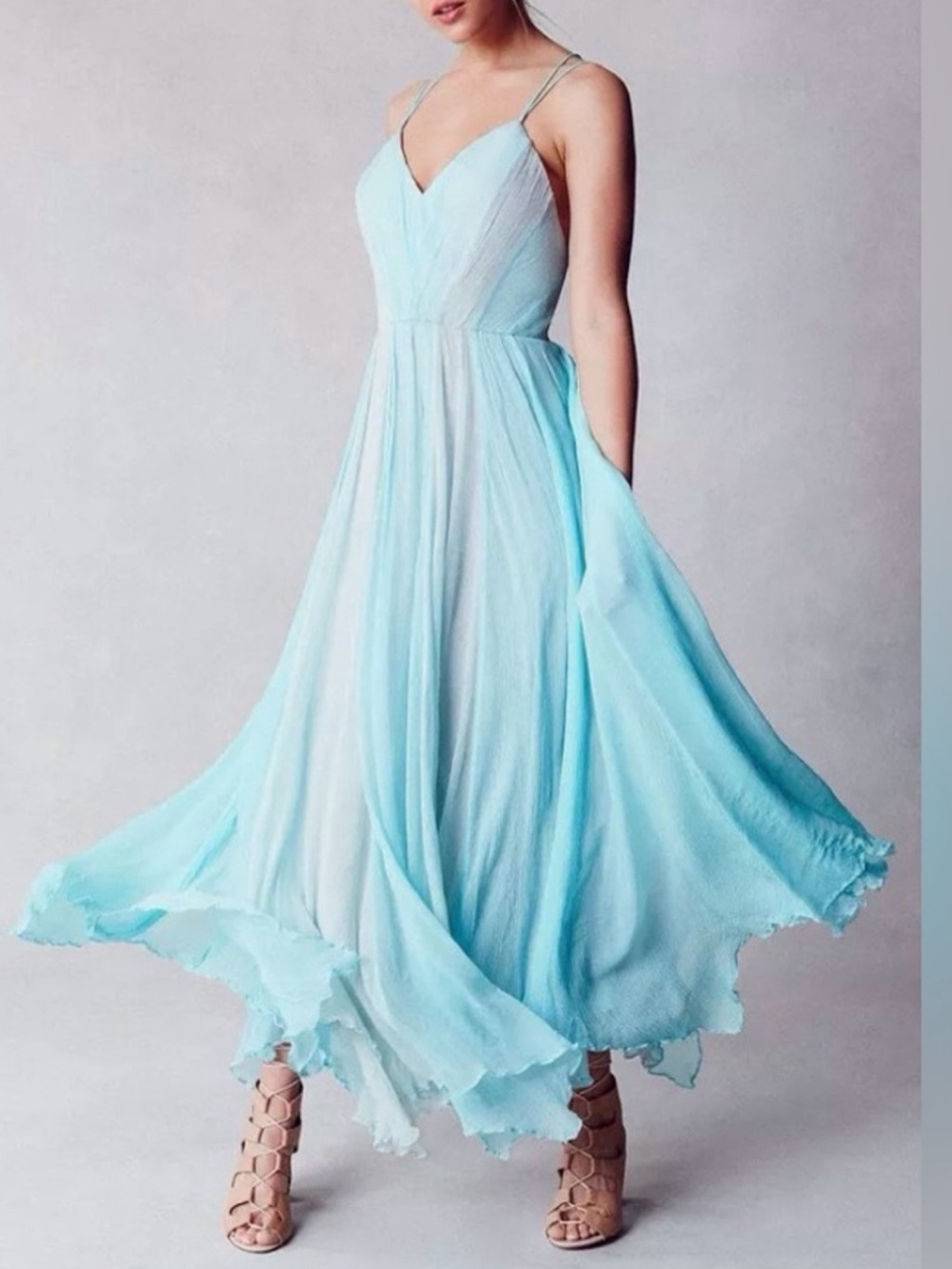 Kimchi Blue Waterfall Dress Light Blue